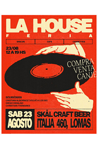 Taranist Kağıt Poster - La House Vinyl Vinil Plak - Renkli Grafiti Vibes