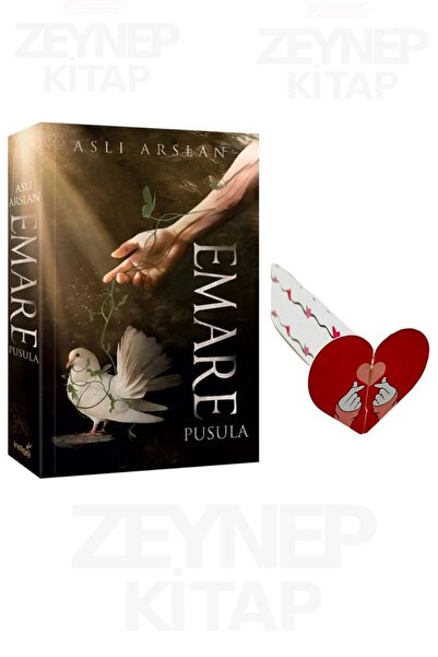 İndigo Kitap Emare Pusula(Karton Kapak)Özel Tasarım Kalp Ayraç Hediyeli