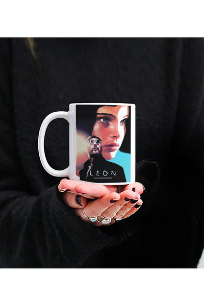 Darkia كوب من البورسلين بتصميم فيلم ليون مطبوع هدية