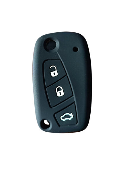 OTOHOUSSE حافظة مفتاح سيارة فيات دوبلو فيورينو لينيا 3 أزرار متوافقة مع السيل...