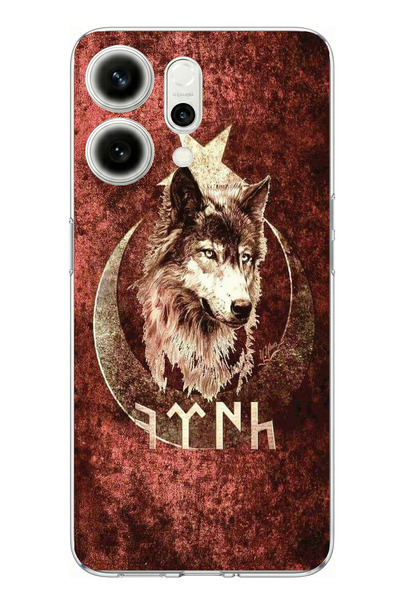 TechTree Oppo Reno 14 5g Compatible Printed Silicone Case with Turkish Writin...