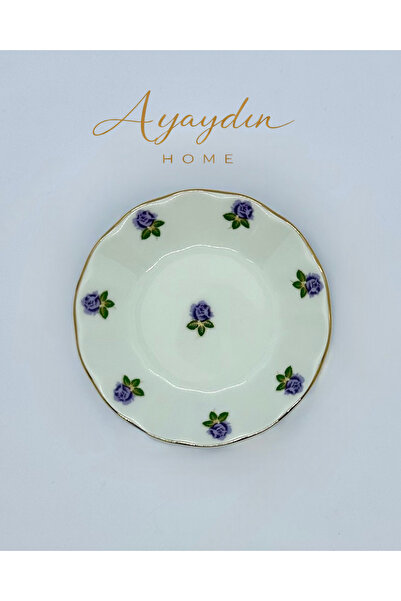 Porland Mor Gül Çay Tabağı 6’lı Set – AYAYDIN HOME