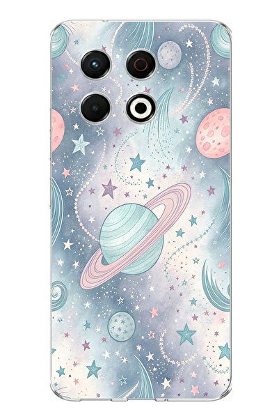 TechTree حافظة سيليكون ناعمة ملونة متوافقة مع تكنو سبارك 30 برو مطبوع