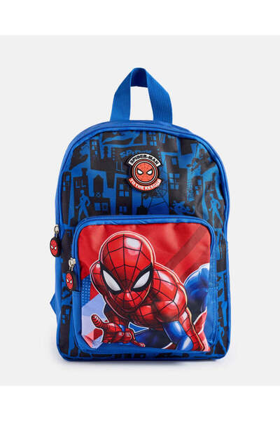 REDTAG Boys Blue And Red Spiderman Backpack