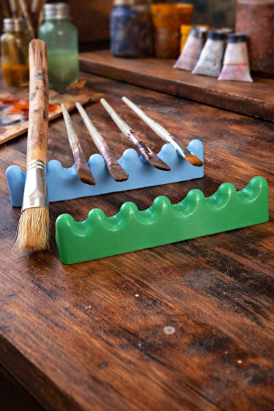 expres hediye Стойка за 6 четки – Настолна стойка за четки за художници (2 броя)