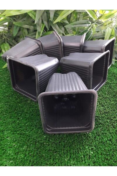 Doğalsan Kare Saksı 200 Adet 8x8x9 cm Vakum Saksı Ucuz Saksı Üretim Saksısı F...