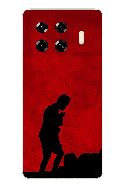 TechTree Tecno Spark 20 Pro+ Plus Compatible Ataturk Printed Silicone Case wi...