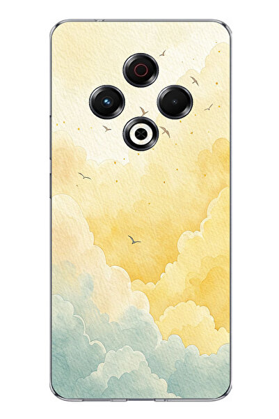 TechTree حافظة سيليكون متوافقة مع هاتف Tecno Spark 30 باللونين الأصفر والأخضر...