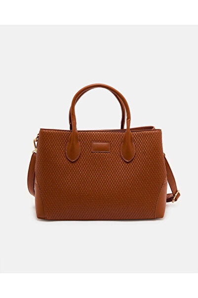 REDTAG حقيبة يد بنية اللون للنساء