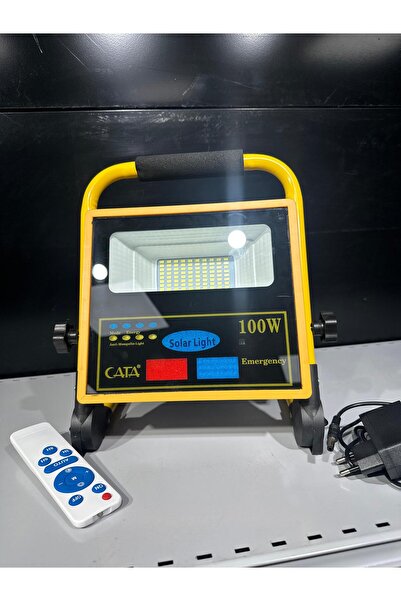 Cata CT-4699 100 W Solar Led Portatif Uzaktan Kumandalı Projektör