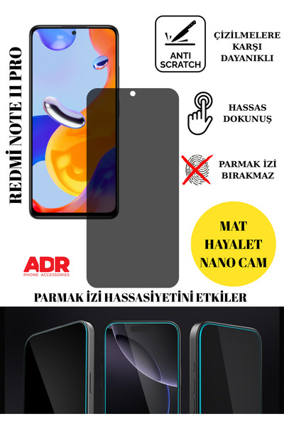 Redmi Note 11 Pro Ghost Glass Matte Nano Screen Protector Shockproof Flexible Nano Glass