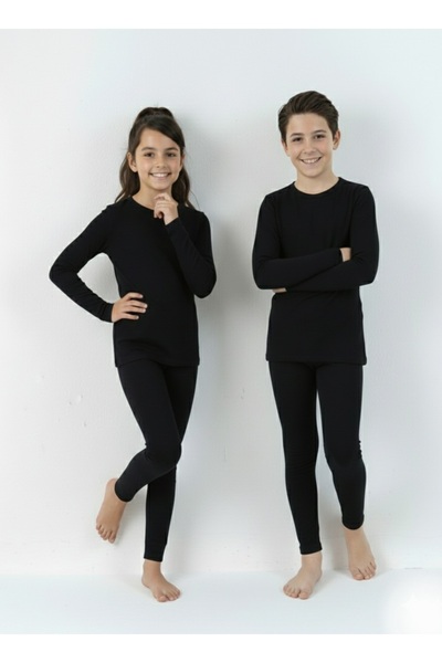 JAKC WAYS Set termic unisex pentru copii, bluză și pantaloni, set termic