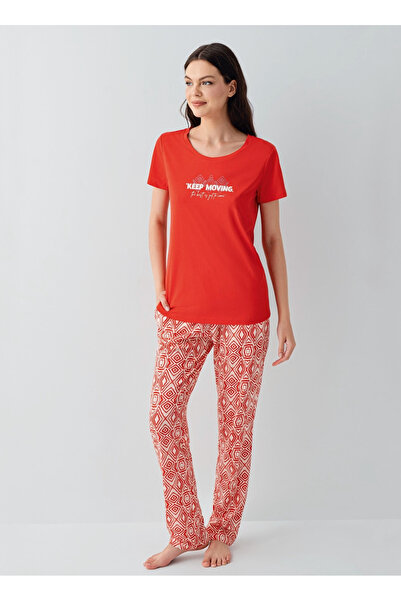 Arnetta Women'S, Modal, (with Socks as a Gift), Round Neck T-Shirt Pajama Set