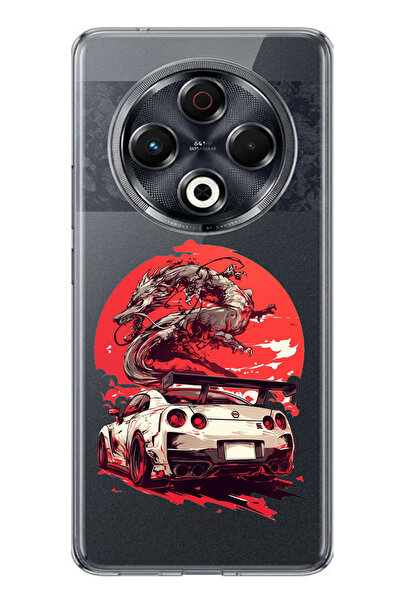 TechTree حافظة سيليكون متوافقة مع تكنو سبارك مطبوع بتصميم جي تي آر دراجون