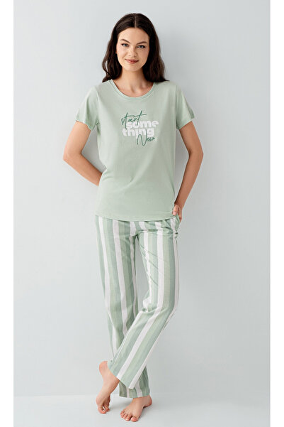 Arnetta Women'S, 100% Cotton, (with Socks as a Gift), Pajama Set