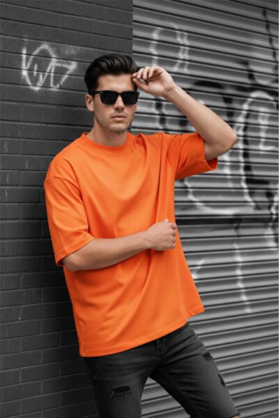 Oksit Benriy Men's Oversized Basic Crew Neck Cotton T-Shirt Relaxed Fit Unise...