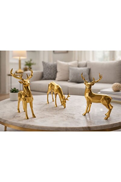 ersu store 3 Adet Varak ( GOLD ) Dekoratif Süs Obje Aksesuar Ev Ofis Dekorasy...