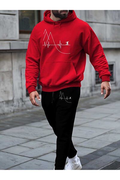 ELAN WEAR Özel Printed Unisex Tracksuit Set Relaxed Fit