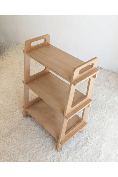 Ge-Home Dekor Safir Meşe Raf - Organizer Düzenleyici - Çok Amaçlı Raf -Kitaplık