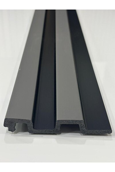 DECOTARZ 7 ADET POLİMER LAMBİRİ ANTRASİT SİYAH 2 KANALLI 12*280 CM