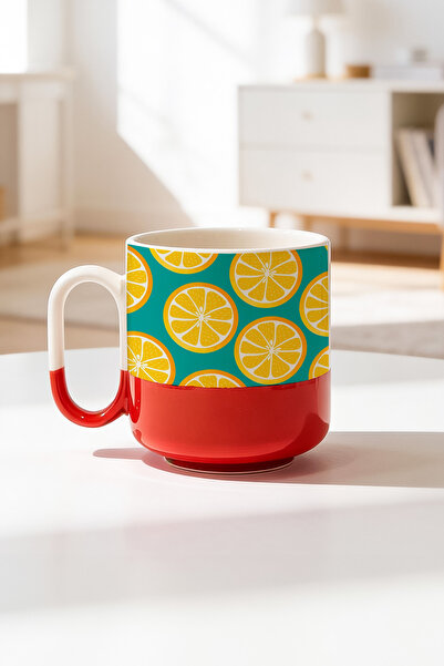 BB TRADE Lemons Design Ceramic Printed Pro Mug Cup 330ml