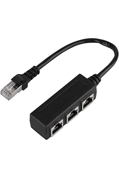 The Bros موزع إيثرنت RJ45 عام، كابل محول إيثرنت LAN من RJ45 ذكر واحد إلى 3 إن...