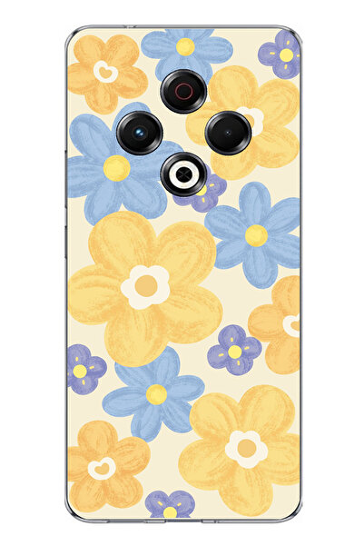 TechTree حافظة سيليكون ناعمة متوافقة مع تكنو سبارك مطبوع على شكل حديقة الزهور...