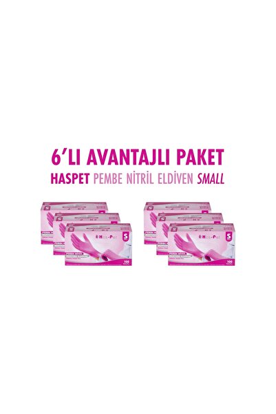 Has-Pet PEMBE NİTRİL ELDİVEN SMALL HASPET