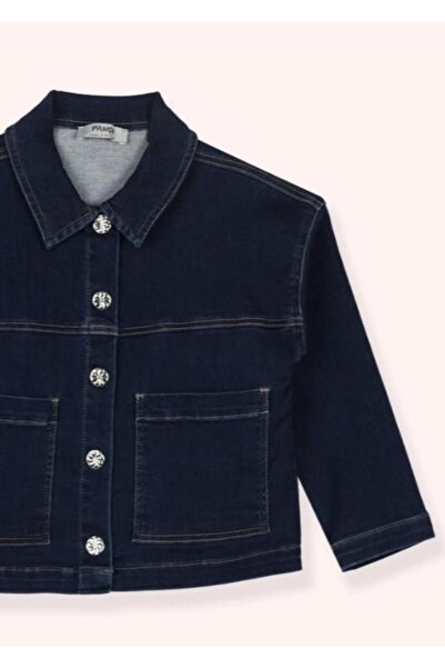 Panço Baby Girl Monster Club Denim Jacket Gkpn0018