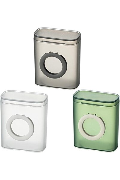 The Bros Plastic Cord Storage Organizer Box, 3 Pcs Small Translucent Cable Or...