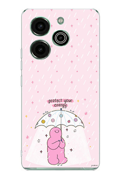 TechTree حافظة سيليكون مصممة لحماية طاقتك متوافقة مع هاتف Tecno Pova 6 Pro مطبوع