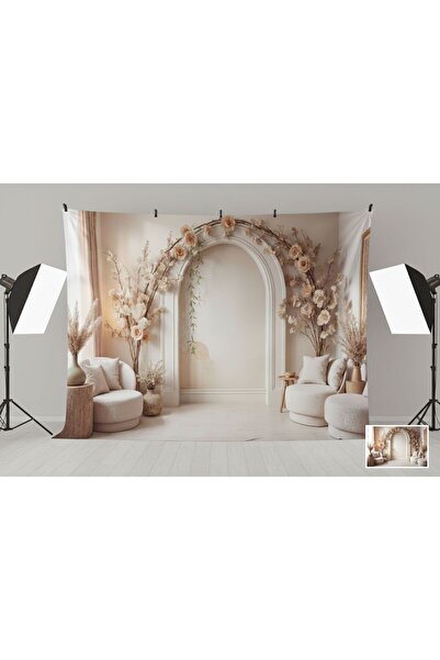 Baskı Madeni kutlama, nişan, moda, plato temalı modern Arka plan, 200x300 Cm ...