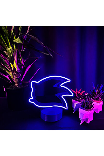 BACK SONIC Neon Gece Lambası - Masa Gece Lambası KUMANDALI