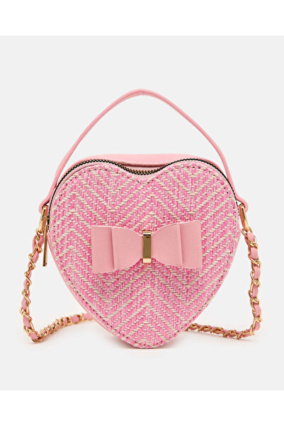 REDTAG Girls Pink Embellished Crossbody Bag