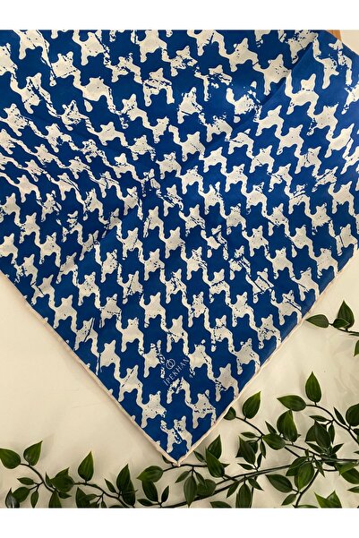 İpekhan Kazayağı Desen İnce Pamuk Eşarp