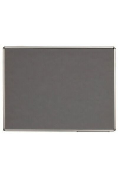 HUGOKIRTASİYE 45x60 Alüminyum Çerçeve Kumaş Kaplı Pano Gri