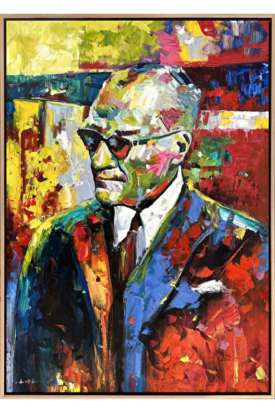 Simurg Sanatevi Atatürk'ün Liderliği - Siparişe Özel Orijinal Yağlı Boya Tabl...