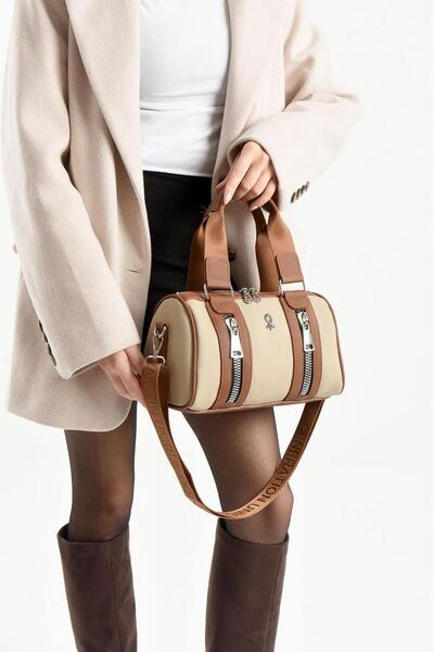 Bipanya Pablo Paneled Cylinder Lacoste Women's Shoulder Bag Bp-4864O