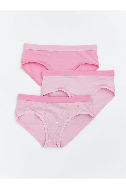 LC Waikiki Pink Girl's Underwear 3-Piece Set