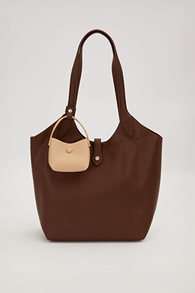 Levidor Camel Mini Bag Detailed Shoulder Bag