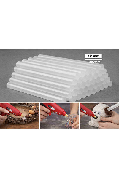 HANK TİCARET Kalın Silikon Çubuk Sıcak Silikon Tabanca Mumu – 1 Adet | 30 cm