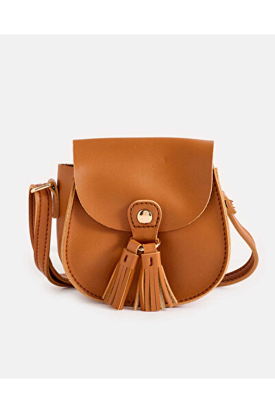 REDTAG حقيبة كروسبودي بنية سادة للبنات