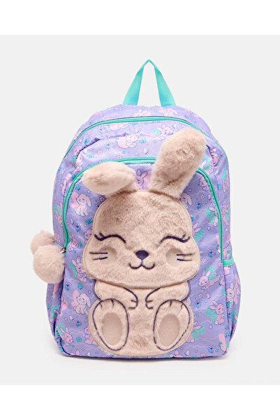 REDTAG حقيبة ظهر للبنات على شكل أرنب بنفسجي