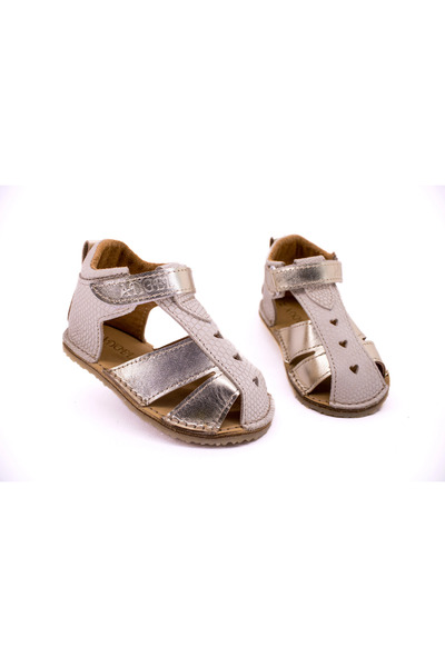 Angel Leather Barefoot Sandals for First Steps - Natural Leather