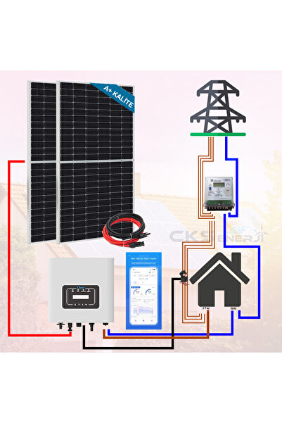 CksEnerji Şebeke Destekli On-Grid Solar Güneş Enerji Sistemi 15kW Trifaz (10kWh)