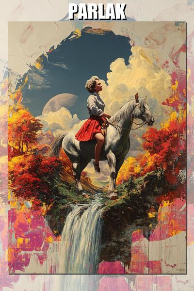 CALLWOOD Sürrealizm Sonsuz Eşik Çerçevesiz Poster - Duvar Kağıdı Yüksek Kalit...