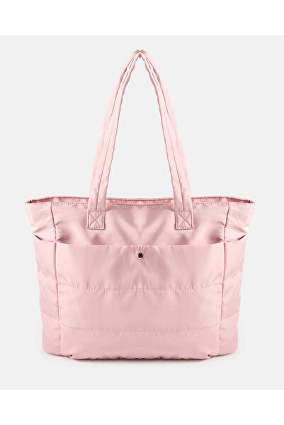 REDTAG Women Pink Plain Quilted Active Tote Bag