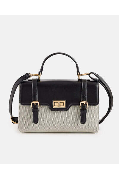 REDTAG Women Black Embellished Day Bag