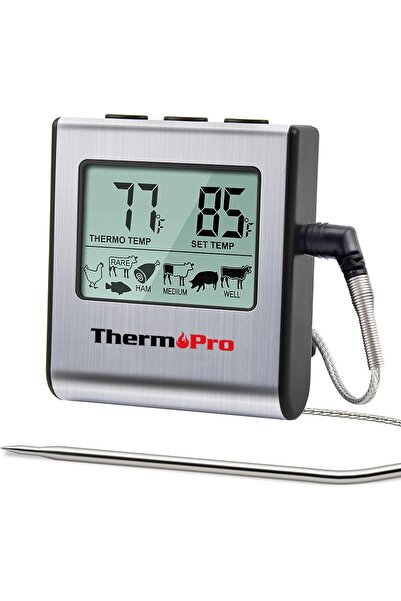 ThermoPro TP-16 Large LCD Digital Cooking Food Meat Smoker Oven Kitchen BBQ G...