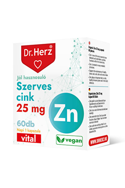 Dr Herz Vegan capsules Zinc 25 mg 60 pcs